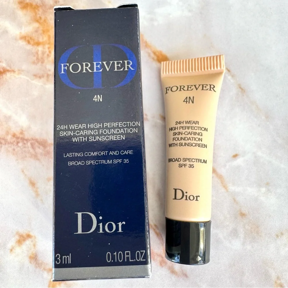 2x Dior Forever Matte Foundation 4N Broad Spectrum SPF 35 Sunscreen 24H Wear